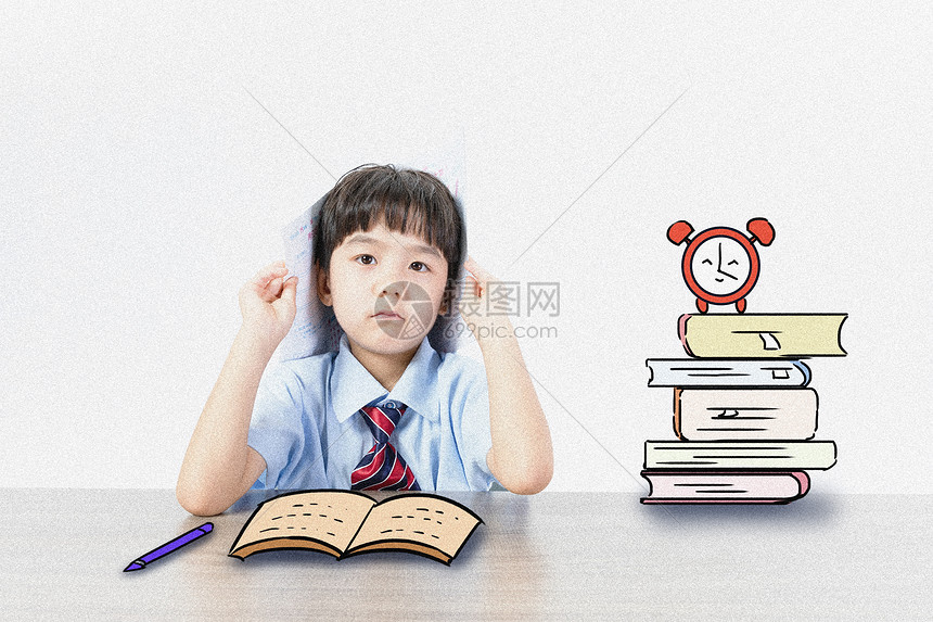 做作业创意摄影插画插画图片下载-正版图片400473783-摄图网