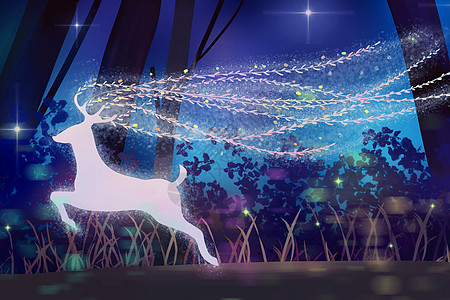 森林麋鹿图片素材