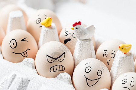 鸡与蛋有表情的鸡蛋设计图片