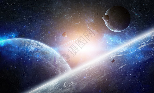 漂浮场景科幻宇宙星球设计图片