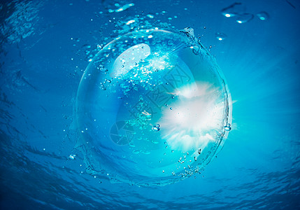 水面气泡背景图片