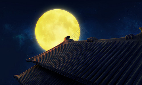 中秋明月背景图片