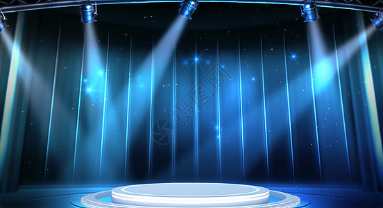灯光光束科技舞台背景设计图片