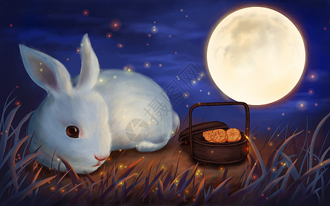中秋月圆中秋月圆和玉兔高清图片
