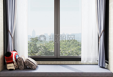 卧室窗户现代简约家居窗台设计图片