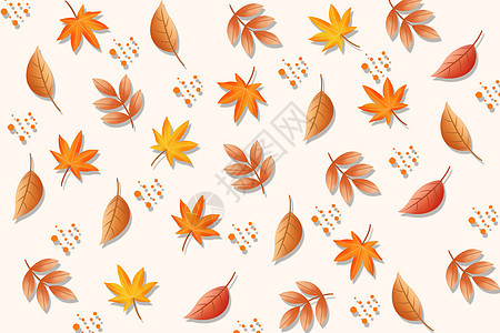 秋天树叶背景背景图片