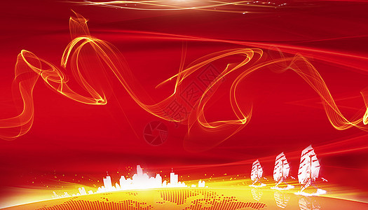 红色商务背景背景图片