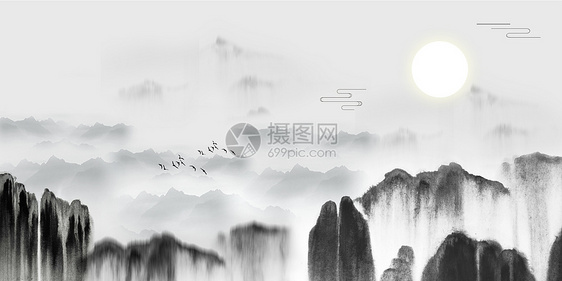 水墨背景图片