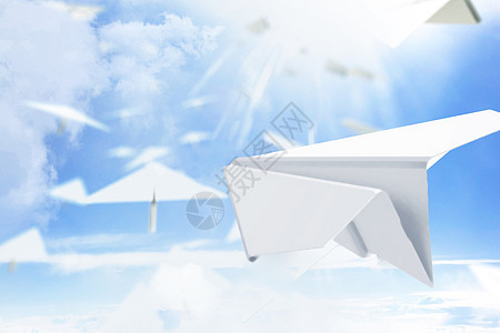 纸飞机创意梦想图片