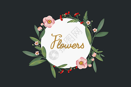 花卉花卉植物标签高清图片
