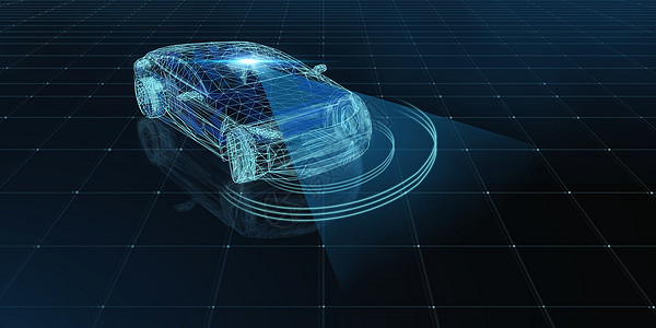 交通安全宣传智能汽车科技设计图片