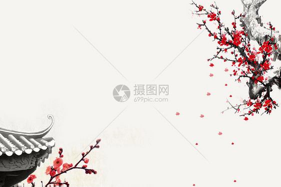 中国风水墨背景图片