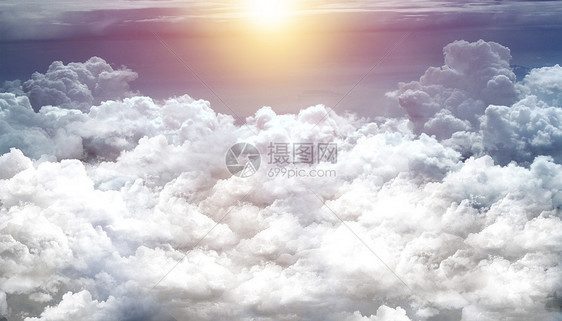 高空云端背景图片