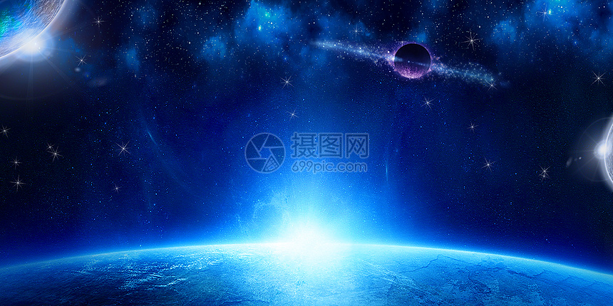 梦幻星云背景图片