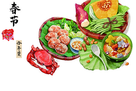 春节-办年货-春节美食主食图片