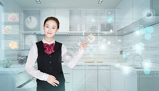 未来家居智能管家科技厨房设计图片