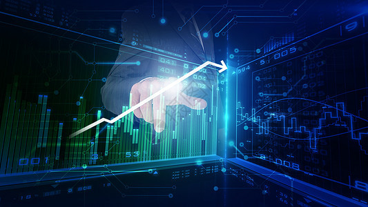 金融图表背景图片
