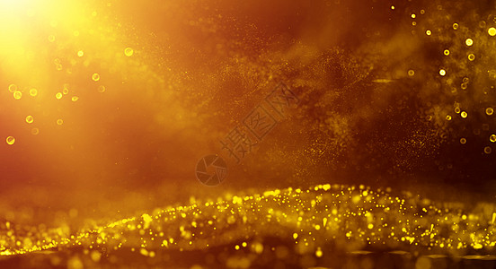 金黄科技粒子设计图片
