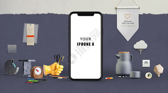 手机样机素材苹果手机展示模型设计图片