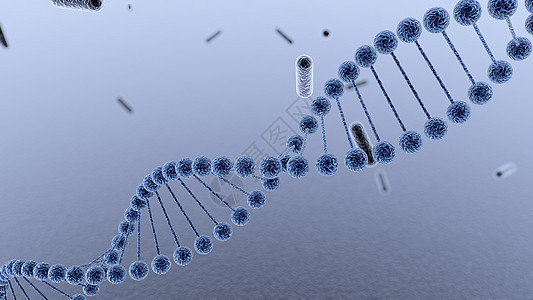 DNA基因链条研究高清图片素材