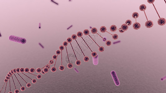 DNA基因链条科幻高清图片素材