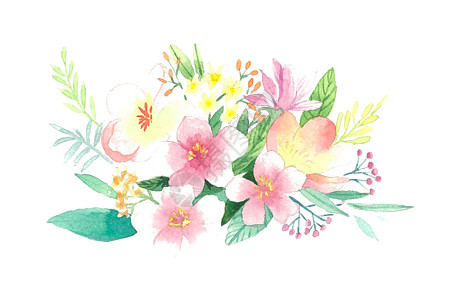 水彩花卉边框插画图片下载 正版图片 摄图网 水彩花卉边框插画图片下载 正版图片 摄图网