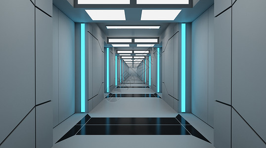 科幻空间通道图片素材