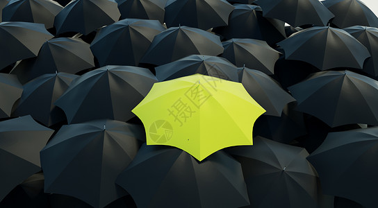 融资海报创意雨伞场景设计图片