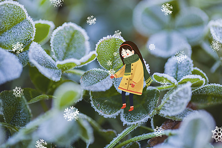 霜至插画_霜至卡通_霜至插图_手绘_板绘_摄图网