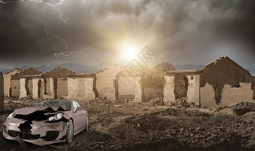 战争废墟残酷战地高清图片