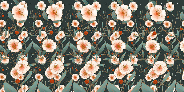 花卉装饰图案背景图片