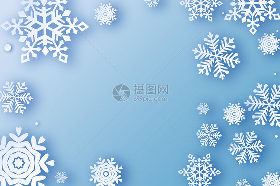 雪花场景图片