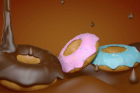巧克力模具巧克力甜甜圈设计图片