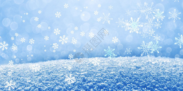 冬至圣诞冬天雪花设计图片