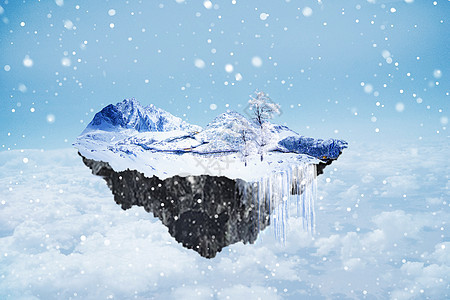 超现实雪景图片