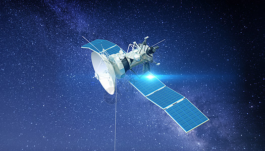 太空卫星科技背景图片
