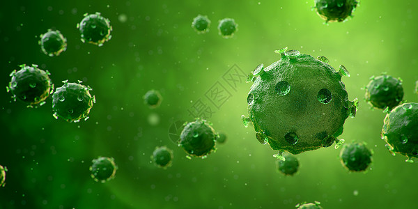 医疗模型细菌病毒场景设计图片