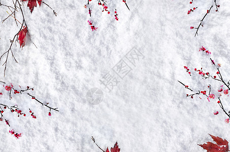 雪景背景图片