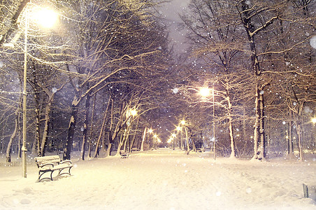 冬天雪景图片