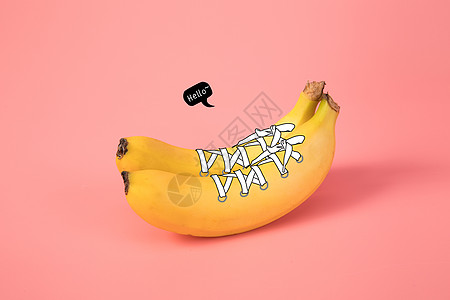 生鲜水果香蕉鞋插画