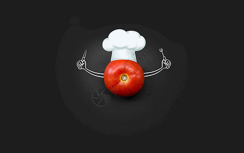 创意番茄背景图片