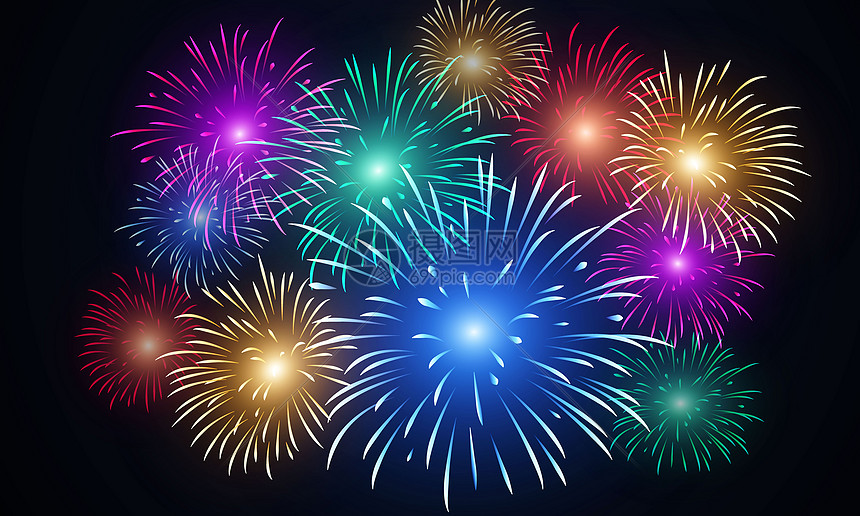 烟花图片素材 正版创意图片 摄图网