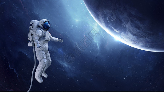 太空宇航员飞行科技高清图片