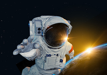 太空宇航员外太空高清图片素材