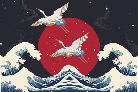 中式浮世绘国潮插画插画图片下载 正版图片 摄图网 中式浮世绘国潮插画插画图片下载 正版图片 摄图网