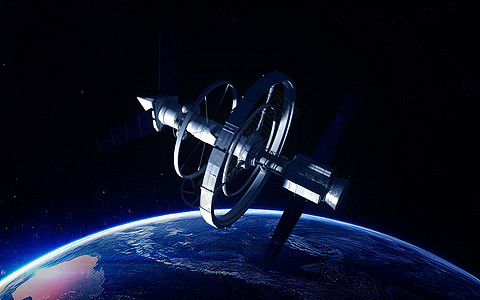 太空空间站场景图片