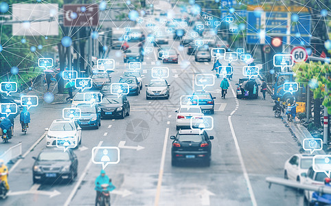智能交通智慧城市背景图片