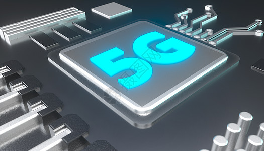 5G科技芯片场景背景图片