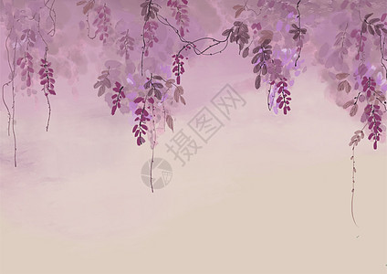 紫藤花背景插画图片下载 正版图片 摄图网 紫藤花背景插画图片下载 正版图片 摄图网