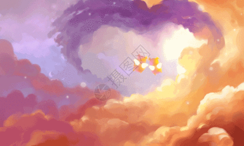 云上的爱情gif图片素材